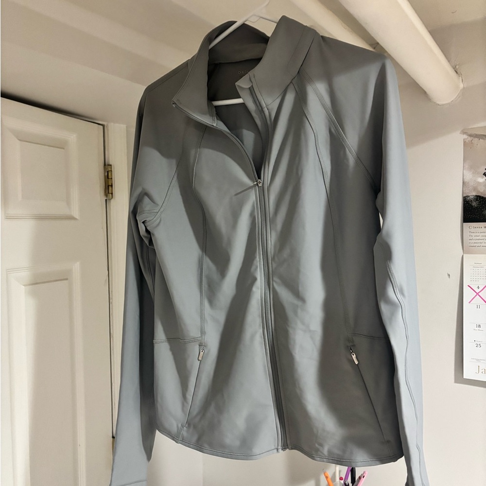 Athleta Light Gray Utility Jacket